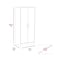 Tuhome Ambery 180 Armoire, Two Shelves, Double Door, Metal Rod, One Drawer, White CLB5947 - alternate 2